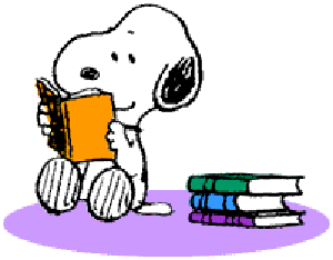 snoopy-reading
