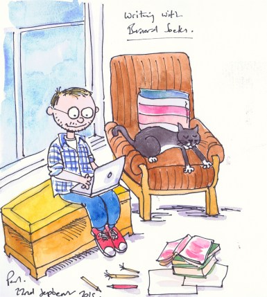 cartoon pm and socks the cat